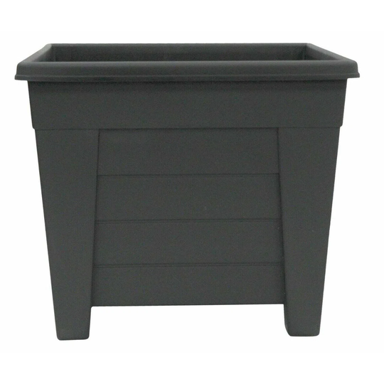 Extra Large 38Cm Square Garden Planter Plant Pot Plastic Trough Raised Planter