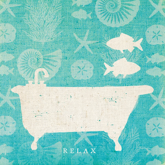 Pacific Bath I by Studio Mousseau - Unframed Graphic Art Print on Canvas