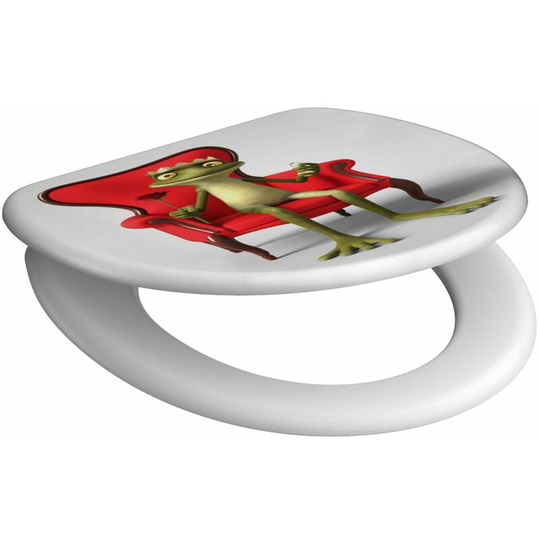 Toilet Seat with Soft-Close frog king schütte - Multicolour