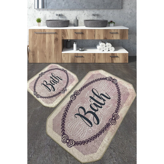 Davita 2 Piece No shape Bath Rug Set