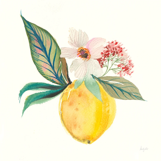 Citrus Summer IV by Kristy Rice - Wrapped Canvas Painting Print