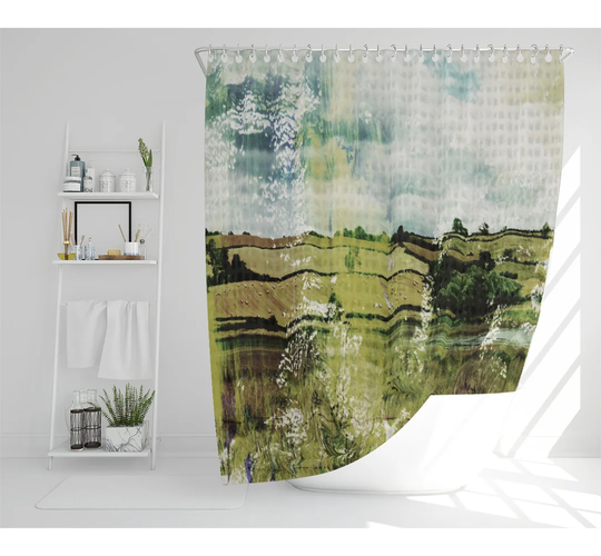 Dimka Polyester Shower Curtain Set