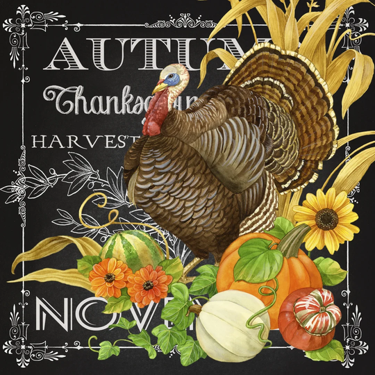 Harvest Greetings I by Jane Maday - Wrapped Canvas Graphic Art