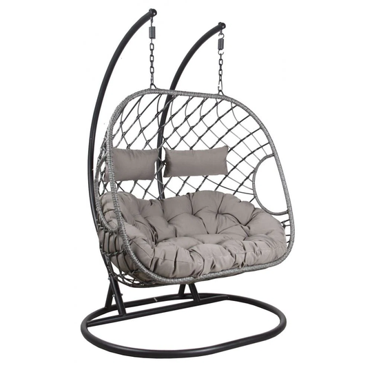 Edjamboya Double Swing Chair with Stand