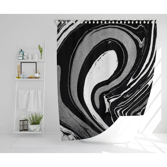 Barreras 2 Piece Polyester Shower Curtain Set
