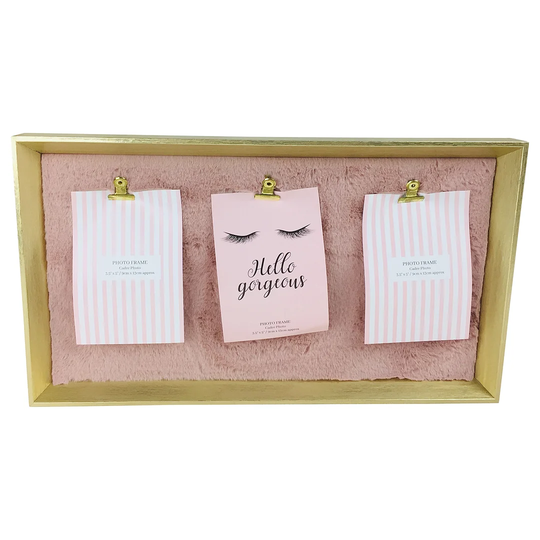 Deering 4" x 6" Box Frame in Gold/Pink