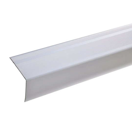 Abrahante Metal 5.5 cm Thick x 7 cm Wide x 100 cm Length Stair Nose in Silver