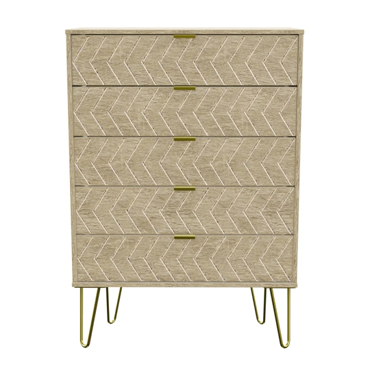 Pecktonville 5 Drawer 76.5Cm W Chest of Drawers