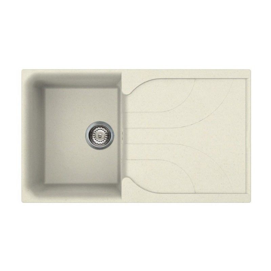Reginox - Ego 400 Granite Cream Single Reversible Sink