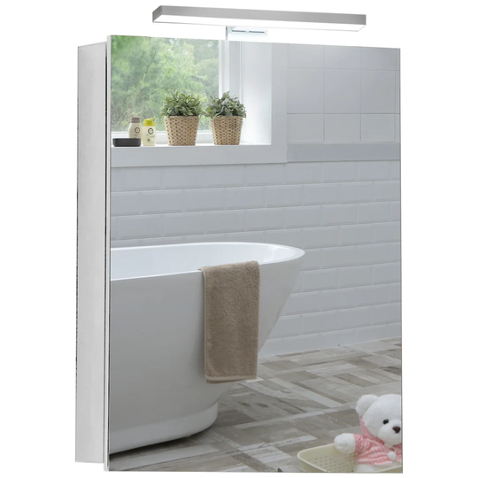 Seibel 50cm x 70cm Surface Mount Mirror Cabinet with LED Lighting