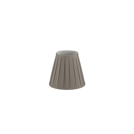 18Cm H Polyester Empire Lamp Shade ( Clip On ) in Grey