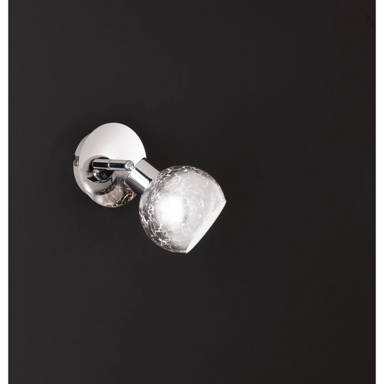 Gillies 1 - Light Silver Wall Spotlight