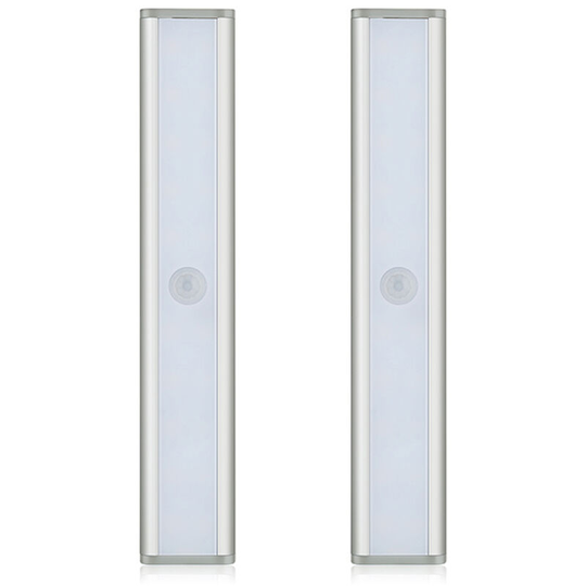 2PCS Cabinet Lights Motion Sensor Lights usb Rechargeable 20 led Cabinet Lighting Magnetic Removable Stick-On for Closet Wardrobe Drawer Cupboard