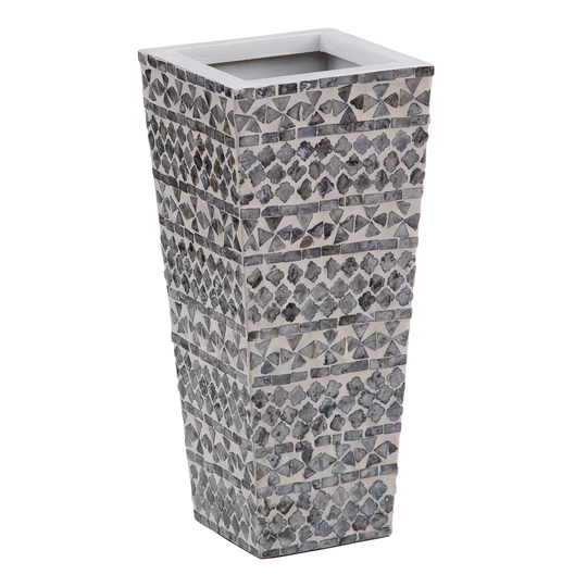 Amo Grey-White Nacre Plant Stand