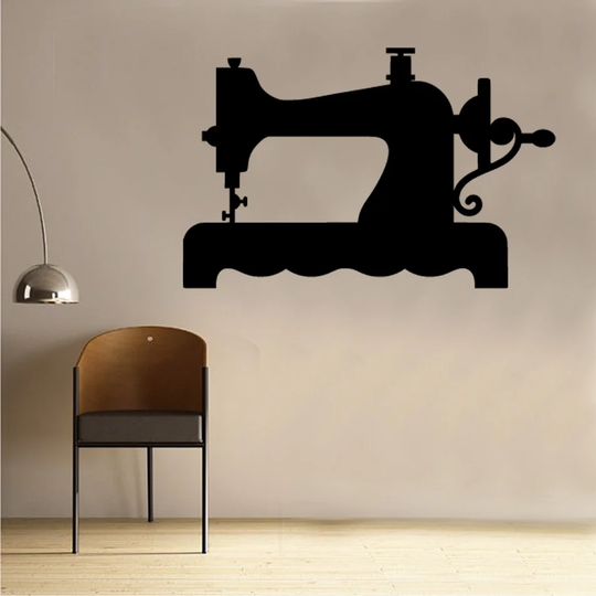 Shabby Elegance Sewing Machine Wall Sticker
