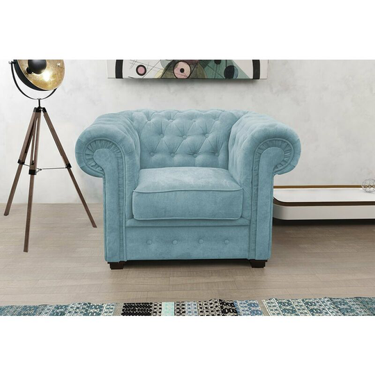Regal Chesterfield Armchair Blue - Blue