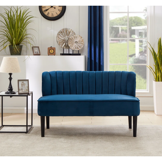 Georgio 131Cm Velvet Armless Loveseat
