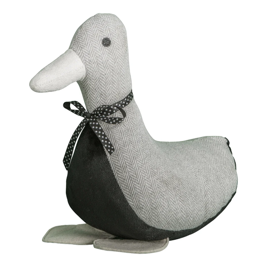 Jessie Duck Herringbone Fabric Weighted Floor Stop