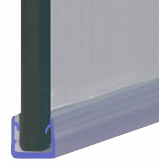 Shower Seal for Screens, Doors or Panels | Fits 4, 5 or 6mm Glass | For When There Is No Gap | SEAL024 (140cm) - Clear