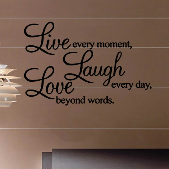 Live Every Moment Decal Vinyl Wall Sticker