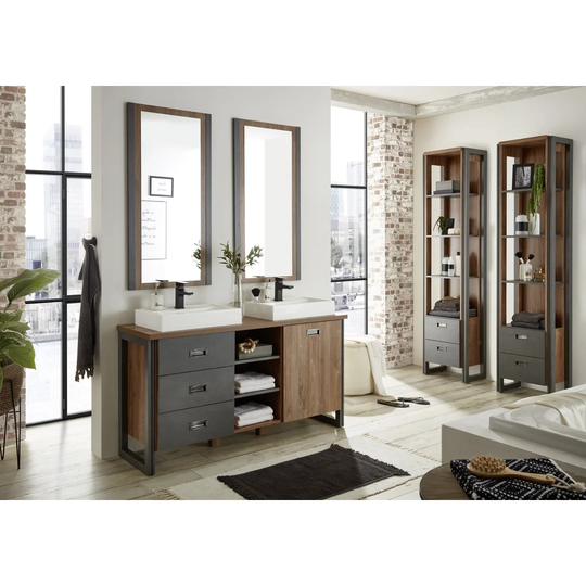 Kennemer 138mm Bathroom Furniture Suite with Mirror