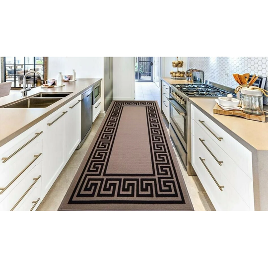 Robbin Power Loom Beige/Black Rug