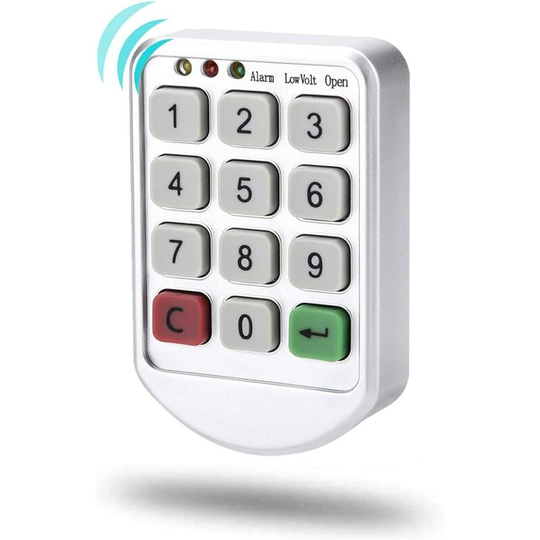 Perleraregb - Electric Lock, Lock for Cabinet Cabinet Closet Digicode Code Keypad with Password Keypad, abs Plastic Panel, Mechanical Code Lock for