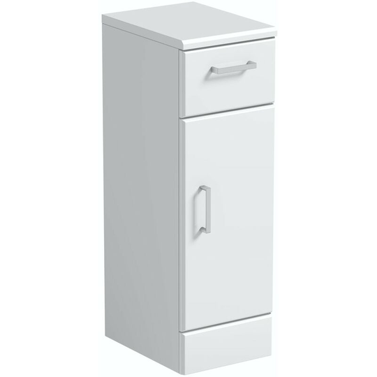 Eden white storage unit 766 x 250mm - White - Orchard