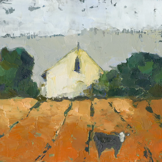 Lengers Barn by Sue Jachimiec - Wrapped Canvas Painting