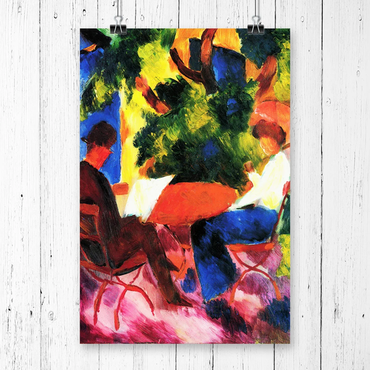 'At the Garden Table' by August Macke Printing Print