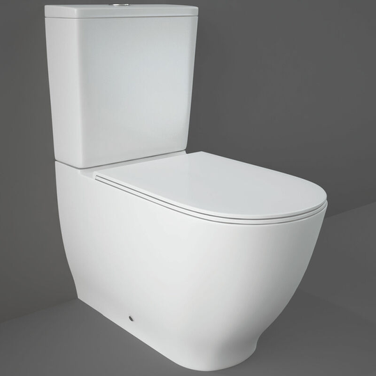 Rak Ceramics - rak Moon Close Coupled Toilet with Push Button Cistern - Soft Close Seat