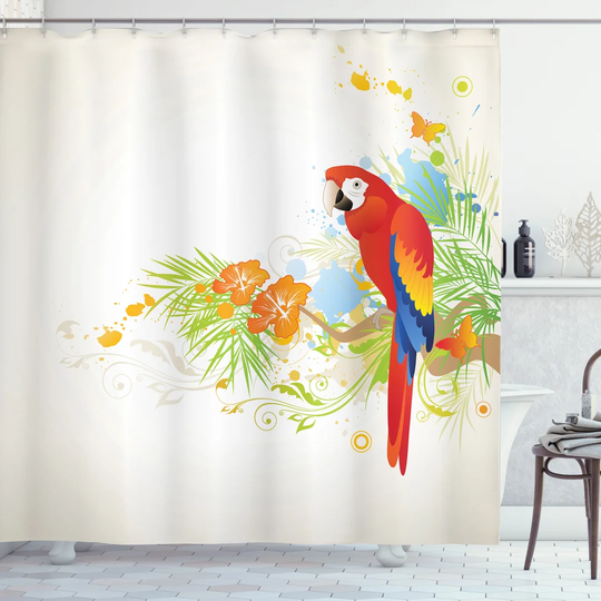 Boncile 13 Piece Polyester Shower Curtain Set