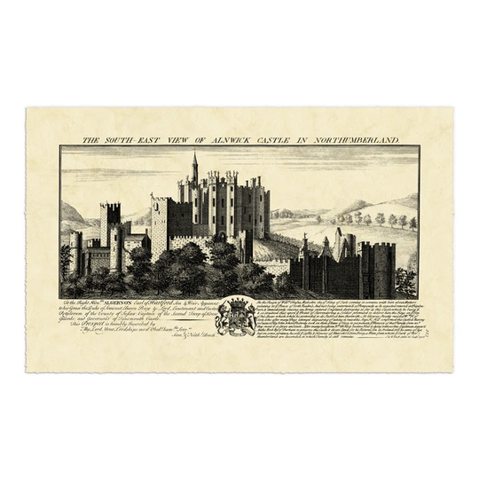 Vintage Alnwick Castle by Nathaniel Buck - Wrapped Canvas Art Prints