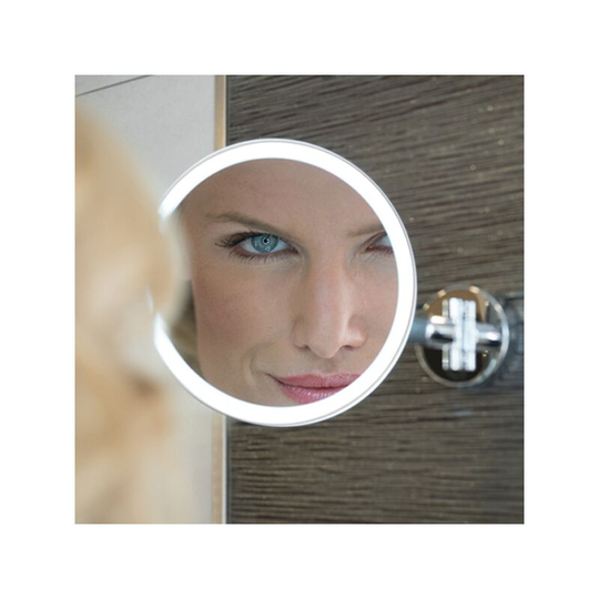 Eclipse led Magnifying Mirror with Rocker Switch - Round - HIB