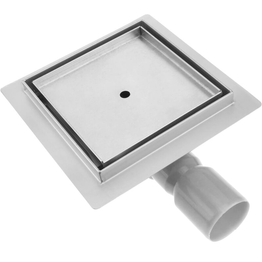 Shower drain squared channel 15 cm stainless for tile insert - Primematik