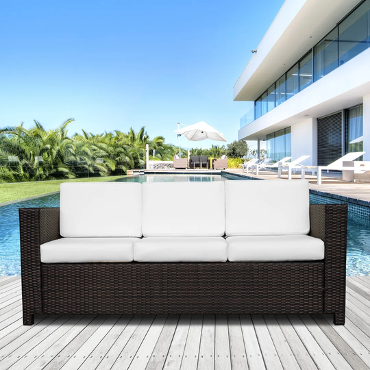 Kitts 185cm Wide Garden Sofa with Cushions