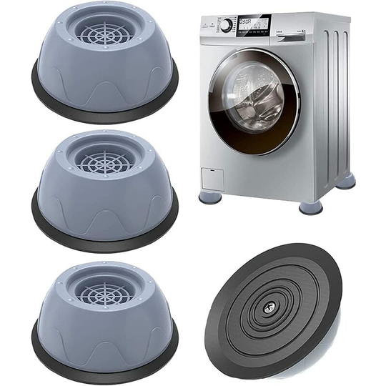Washing Machine Foot Pads 4 Pieces Universal Washing Machine Anti-Vibration Mat - Non-Slip Rubber Foot Pads/Pedestal Stabilizer Feet for Washing