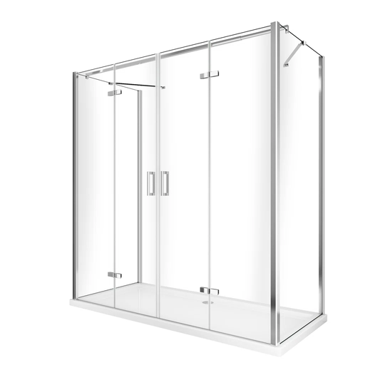 Gisle Rectangular Shower Enclosure with Tray