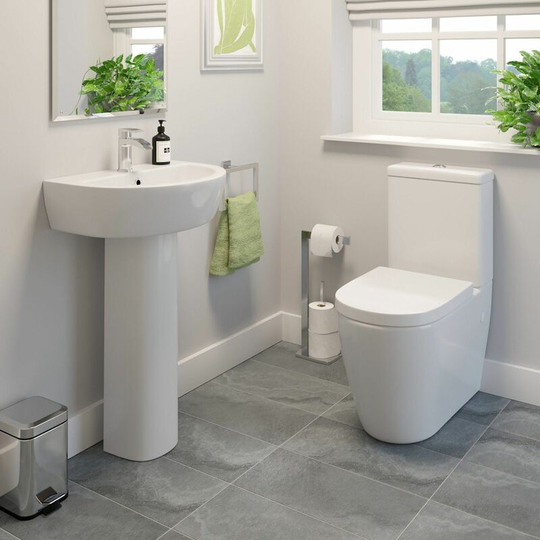 Bordeaux Cloakroom Suite - White