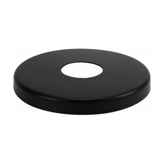 Tycner - 21mm 1/2' Inch bsp Black Finished Steel Valve Tap Pipe Cover Collar 8mm High