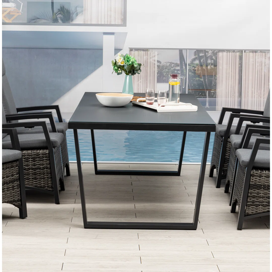 Patrece Aluminium Dining Table