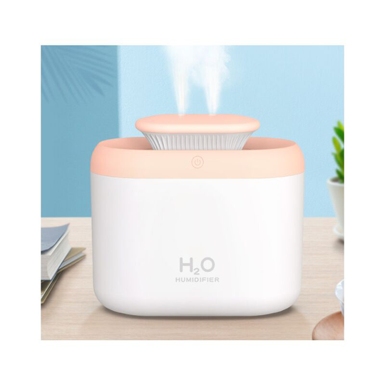 Perleraregb - 3300ML Usb Humidifier Home Office Large Capacity Aroma Diffuser (Pink)