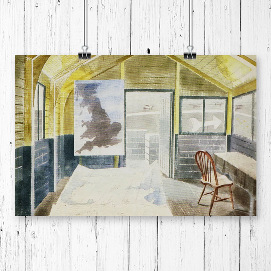 'Operations Room' by Eric Ravilious Graphic art