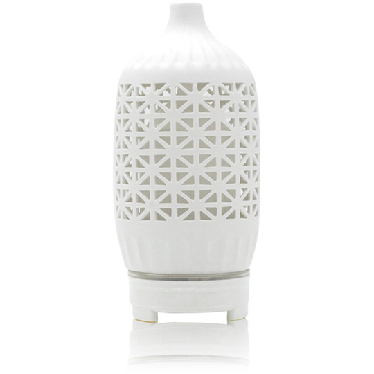 Asupermall - Smart Tuya WiFi Essential Oil Diffuser Compatible with Alexa & Google Home Ceramic 120ml Aromatherapy Diffuser & Cool-Mist Humidifier