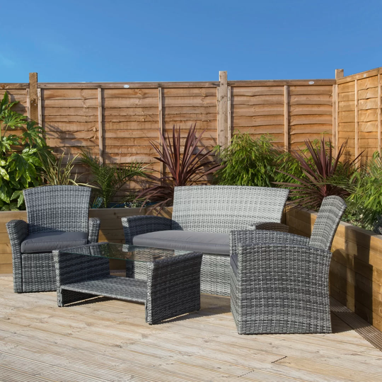 Huntington 4 Seater Rattan Sofa Set