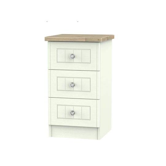 Aspremont 3 Drawer Bedside Table