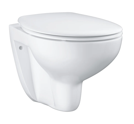 Schutt Wall Hung Toilet and Mounting Frame with Button Flush