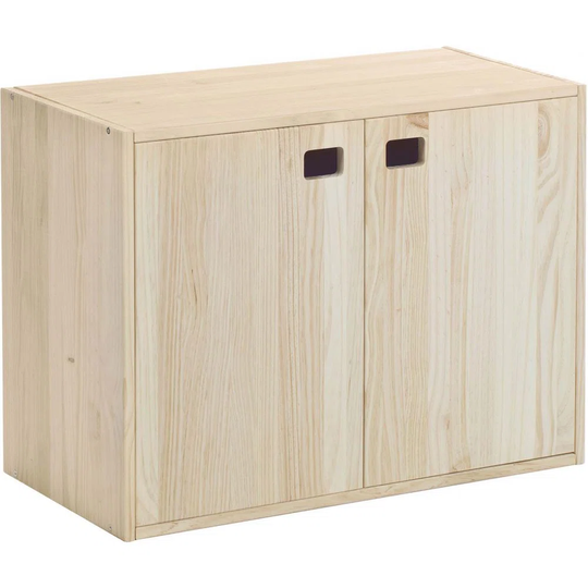 Dinamic 2Door 3Shelf Raw Pine Cabinet