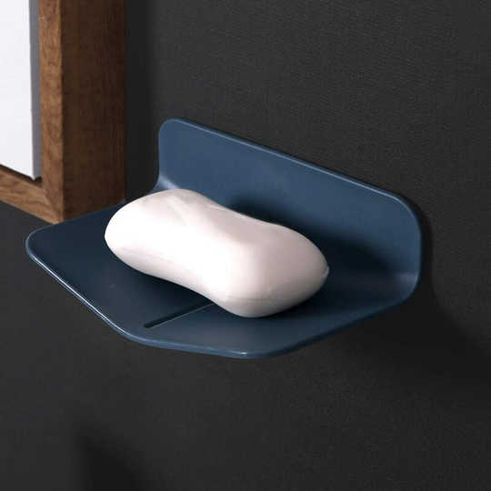 1 Piece Rubber Soap Dish No Drilling Self-Draining Soap Disc for Bathroom Soap Saver Shower