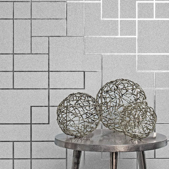 Segura 10.05m x 53cm Textured Metallic Finish Paste the Wall Wallpaper Roll